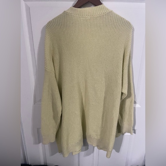 a.n.a Women’s Cardigan 100% Cotton Color Yellow Size 1X. NEW W TAG. - Picture 2 of 7